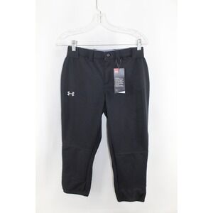 Under Armour Black Softball Pants Fitted Womens Size XS New‎